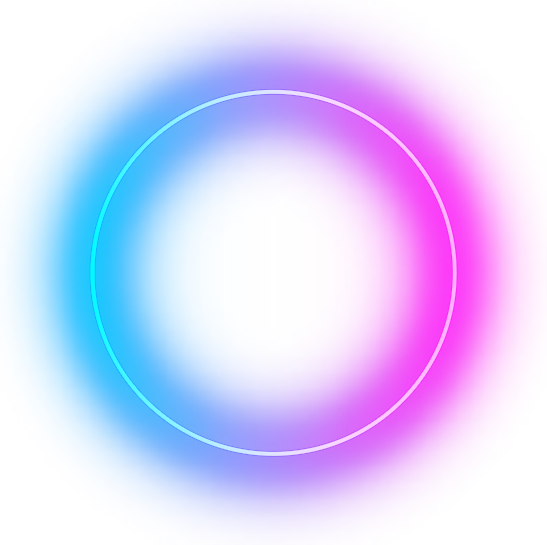 neon frame circle